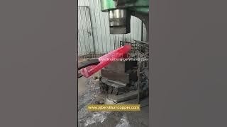 Our latest factory has a site for forging beryllium copper. Ten tons of pressure hammering.